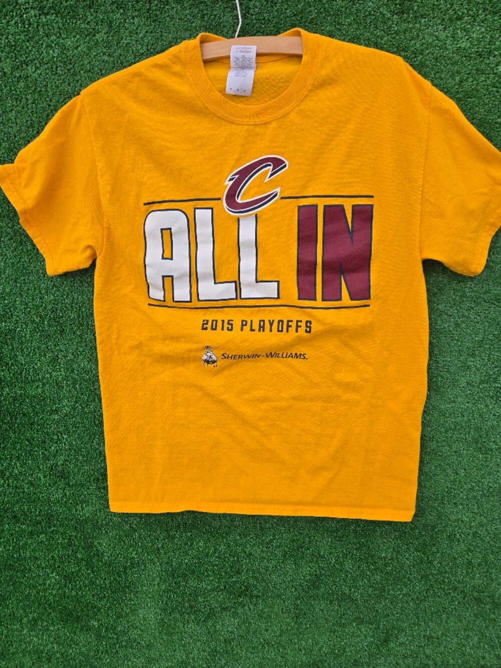 NBA Cleveland Cavaliers All In 2015 Playoffs short sleeved t-shirt